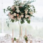 Stojak złoty taliowany, klepsydra wys. 70cm Stojak złoty taliowany, klepsydra wys. 70cm