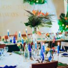 Wazon kobaltowy, szklany, długi - dwie wysokości 6 sztuk Wazon kobaltowy, szklany, długi - dwie wysokości 6 sztuk