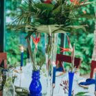 Wazon kobaltowy, szklany, długi - dwie wysokości 6 sztuk Wazon kobaltowy, szklany, długi - dwie wysokości 6 sztuk