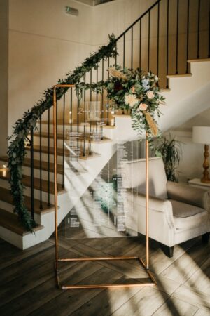 Stelaż z miadzianych rurek na plan stołów, tablicę 0,9 x 1,8 m