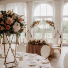 Stelaż KOŁO złoty, metalowy śr. 2,3 m Stelaż KOŁO złoty, metalowy śr. 2,3 m