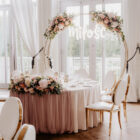 Stelaż KOŁO złoty, metalowy śr. 2,3 m Stelaż KOŁO złoty, metalowy śr. 2,3 m