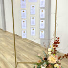 Stelaż metalowy, złoty na plan stołów, tablicę 1 x 1,8 m Stelaż metalowy, złoty na plan stołów, tablicę 1 x 1,8 m