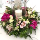 Świecznik szklany TULIPAN wys. 24 cm Świecznik szklany TULIPAN wys. 24 cm