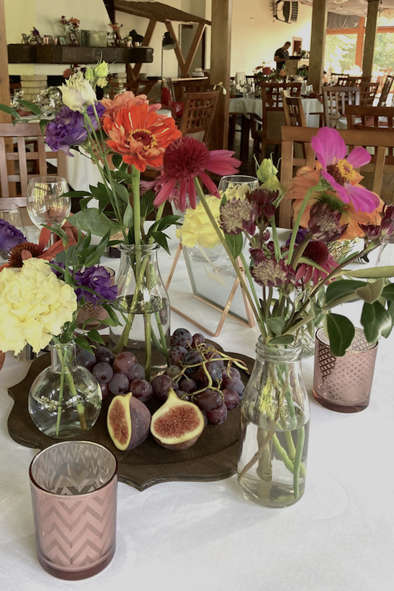 Dekoracje i aranżacje ślubne Osłonka na tealight, szklanka w kolorze miedzianym wys. 8 cm