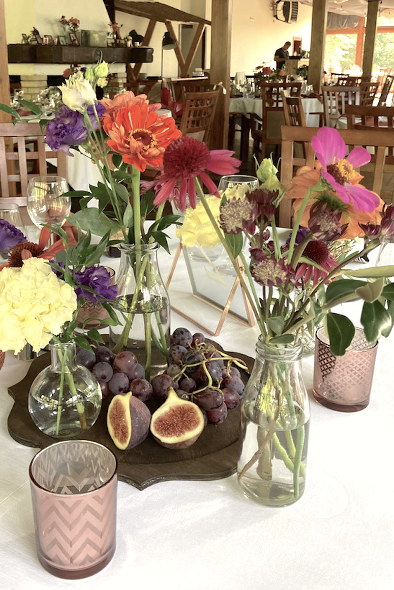 Dekoracje i aranżacje ślubne Osłonka na tealight, szklanka w kolorze miedzianym wys. 8 cm