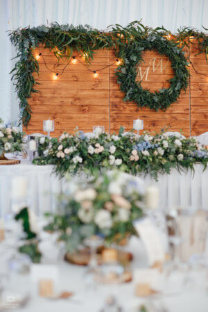 Ścianka z bejcowanych desek - PANEL 1 x 2 m