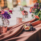 Osłonka na tealight, szklanka w kolorze miedzianym wys. 8 cm Osłonka na tealight, szklanka w kolorze miedzianym wys. 8 cm