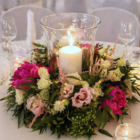 Świecznik szklany TULIPAN wys. 24 cm Świecznik szklany TULIPAN wys. 24 cm