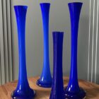Wazon kobaltowy, szklany, długi - dwie wysokości 6 sztuk Wazon kobaltowy, szklany, długi - dwie wysokości 6 sztuk