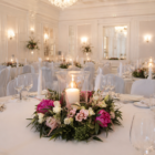 Świecznik szklany TULIPAN wys. 24 cm Świecznik szklany TULIPAN wys. 24 cm