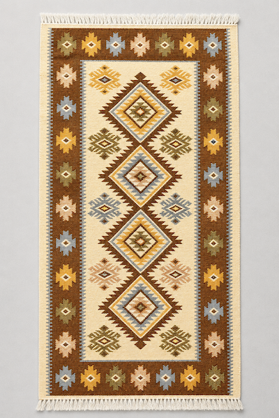 Dekoracje i aranżacje ślubne Dywanik turecki, boho, etno ŻÓŁTY 80x150 cm